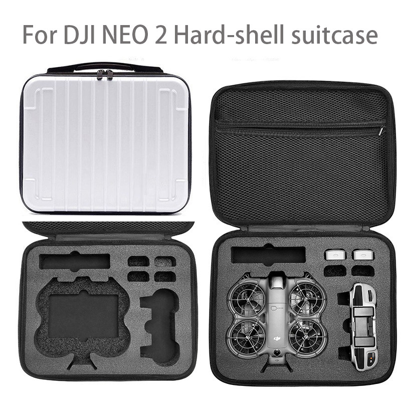 Dành Cho DJI NEO 2 Bạc Vali Cho DJI NEO 2 Di Động Vỏ Cứng Vali Cho DJI NEO 2 Phụ Kiện Du Lịch Hộp Bả