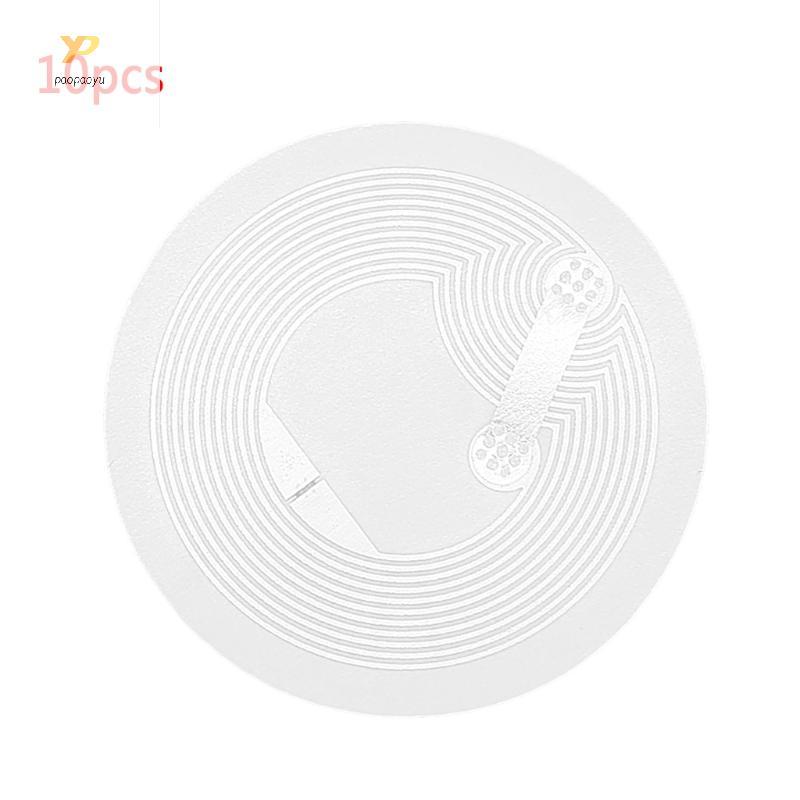PPY 10Pack Ntag 215 Thẻ NFC Keo trắng 13 56 MHZ Thẻ NFC Hỗ trợ NFC-Enabled Điện thoại thông minh để 