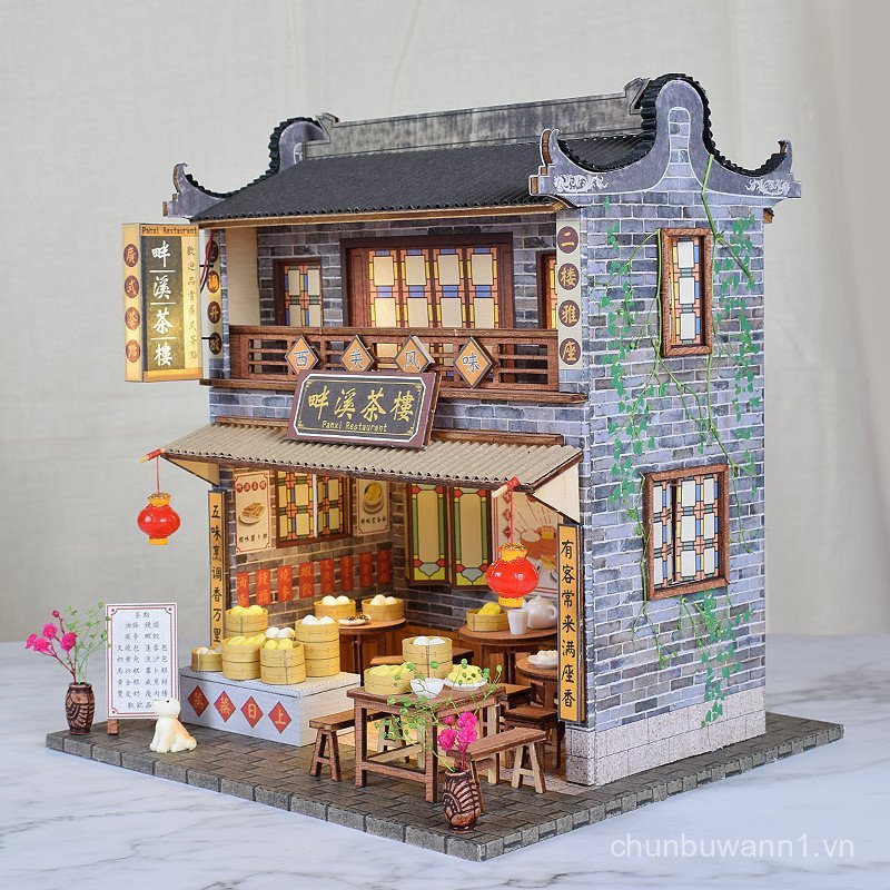 diy Handcrafted Chinese Style Miniature Street Scene Miniature Landscape Ornament