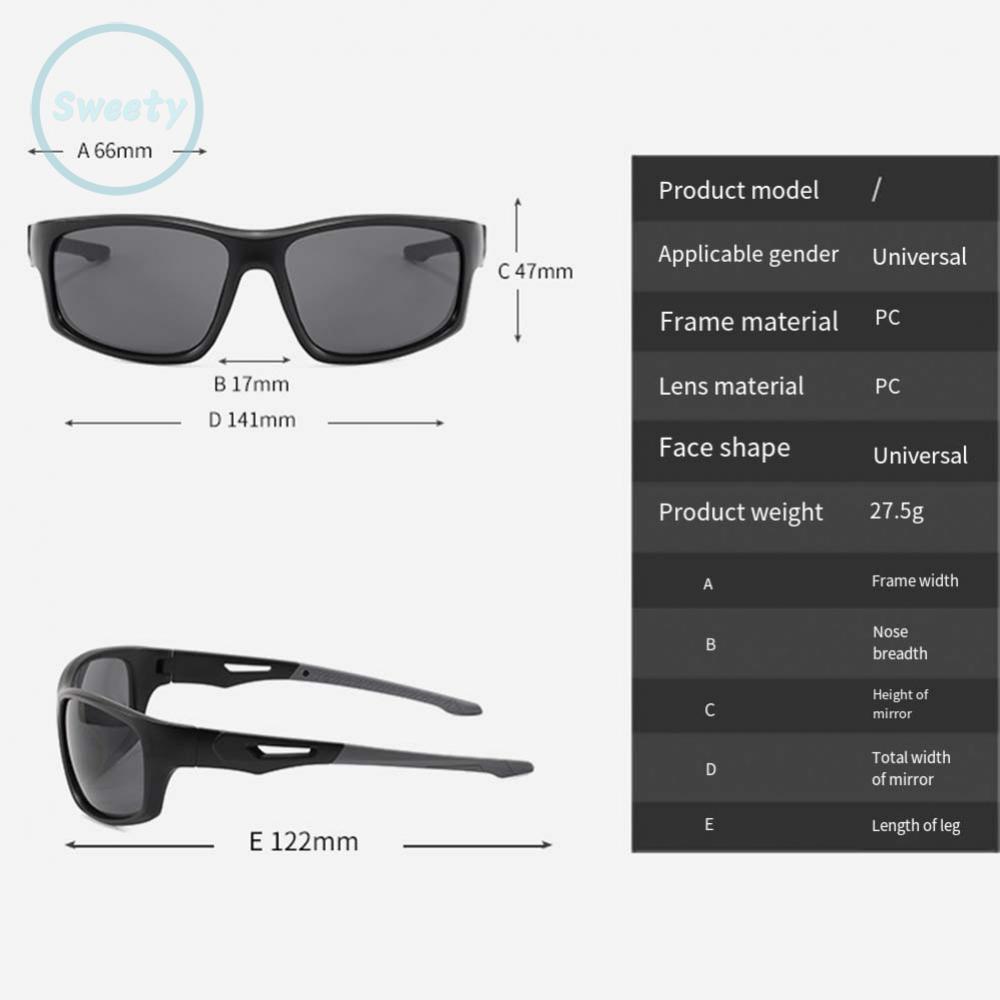 Kính râm khung PC nhẹ, 8 màu thời trang