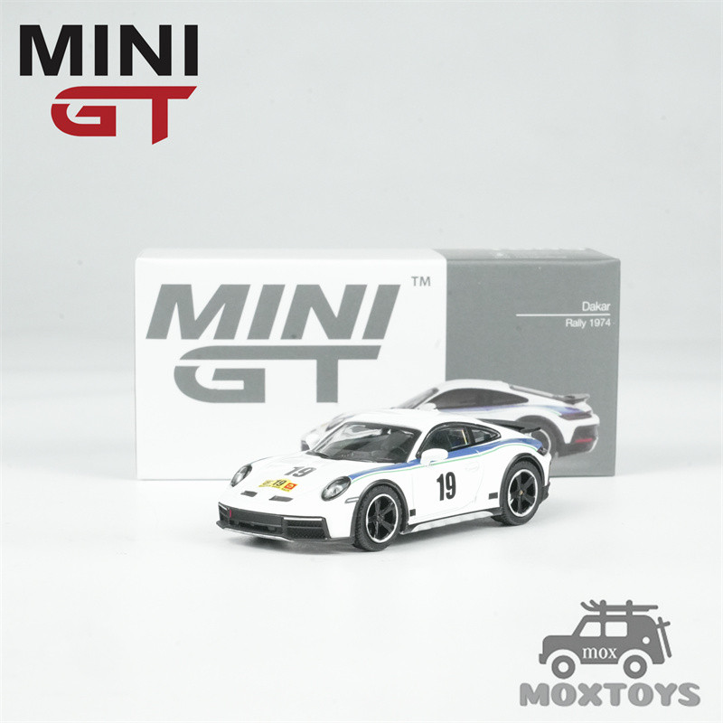 MINI GT 1: 64 911 Dakar Rally 1974 LHD Xe mô hình đúc