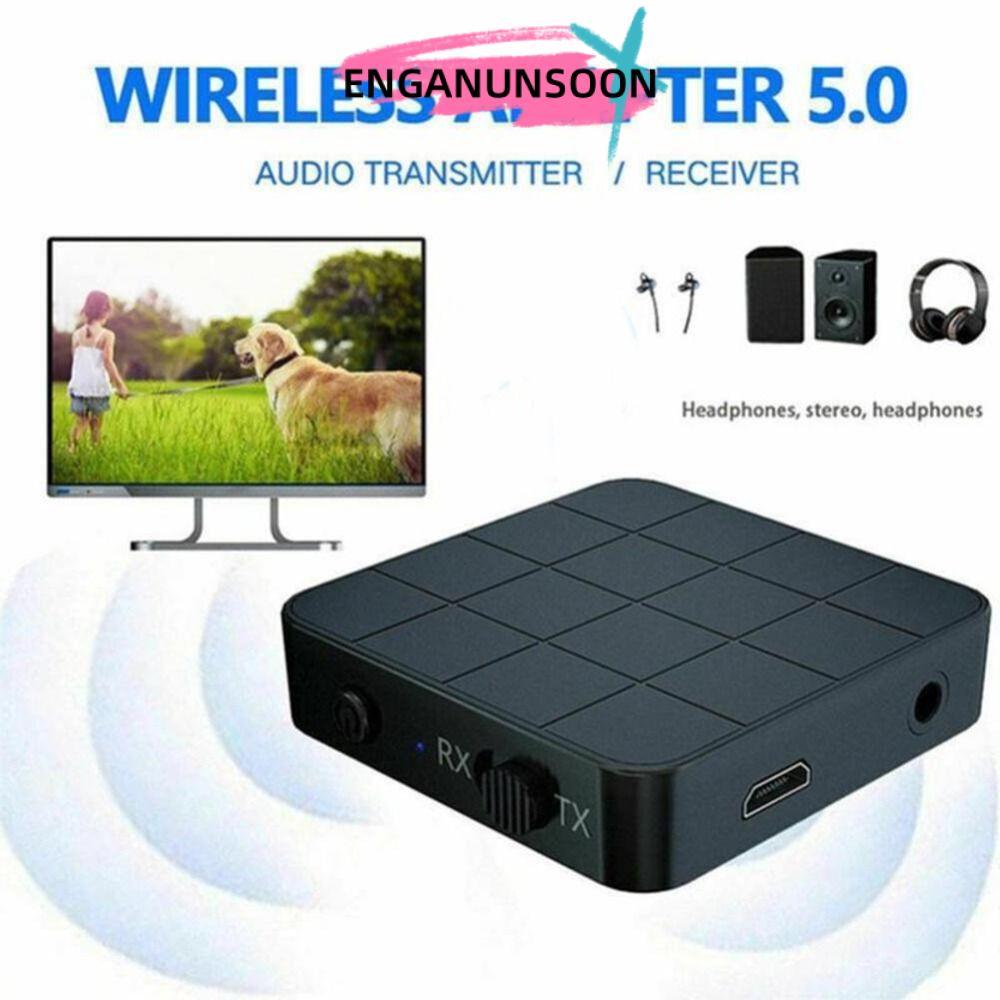 Bộ chuyển đổi Bluetooth ENGANUNSOON, Bộ thu phát âm thanh kết nối RCA 2 trong 1 thiết kế, HD với mic