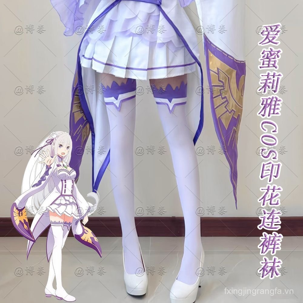Tất vớ nữ cosplay anime Emilia, phù hợp cho người yêu truyện tranh