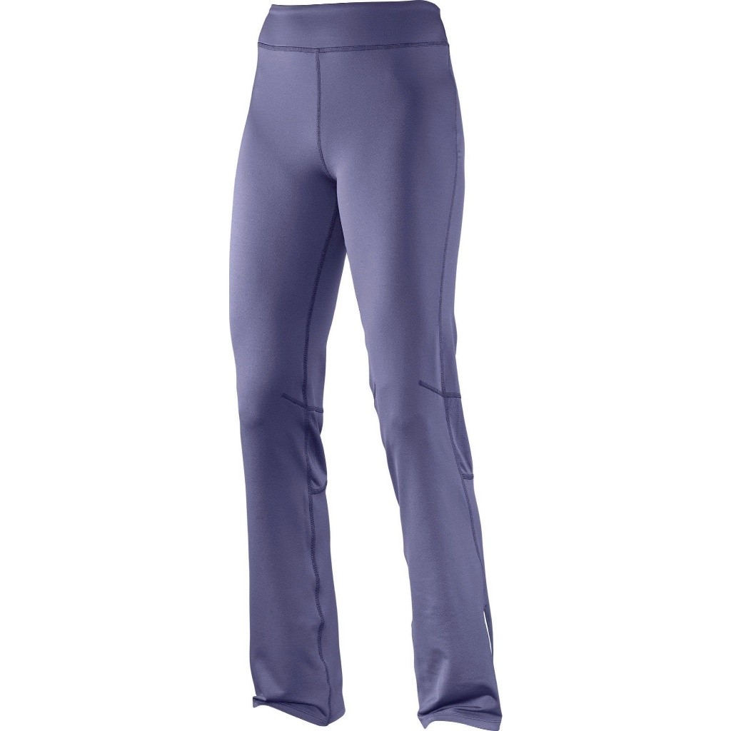 Quần TREKING co giãn giữ ấm NỮ Salomon TRAIL RUNNER WARM PANT W ARTIST GREY-X L36356200