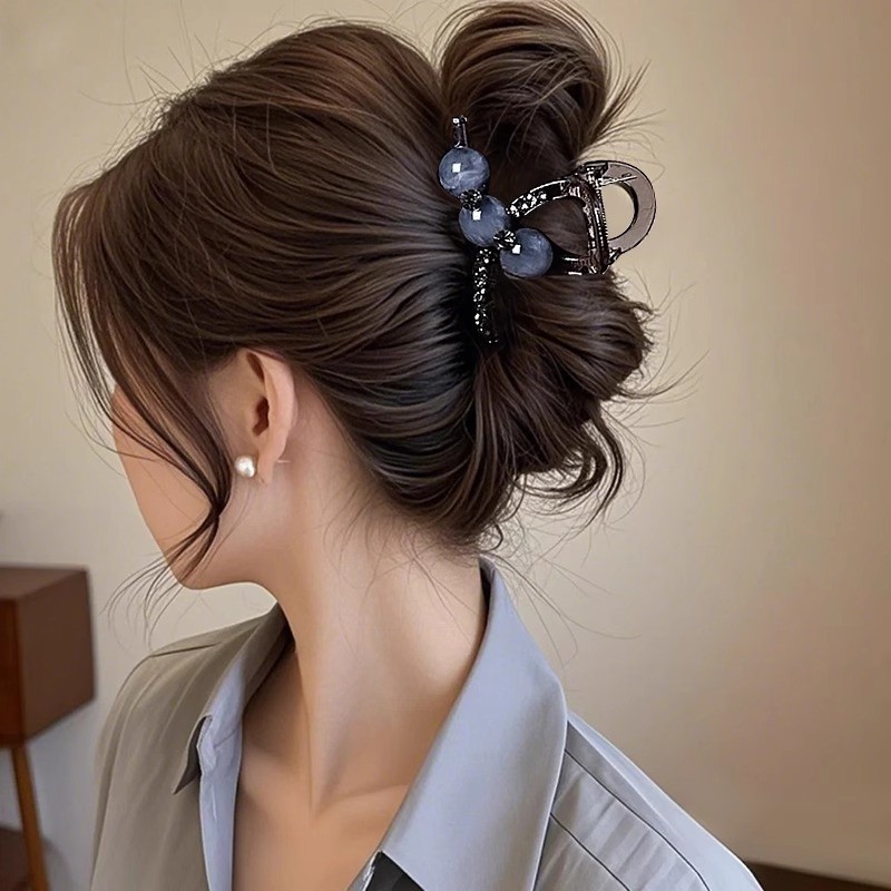 Kẹp Mặt Sau Đĩa Cá Mập Ngọc Trai Cao Cấp và Kim Cương Giả