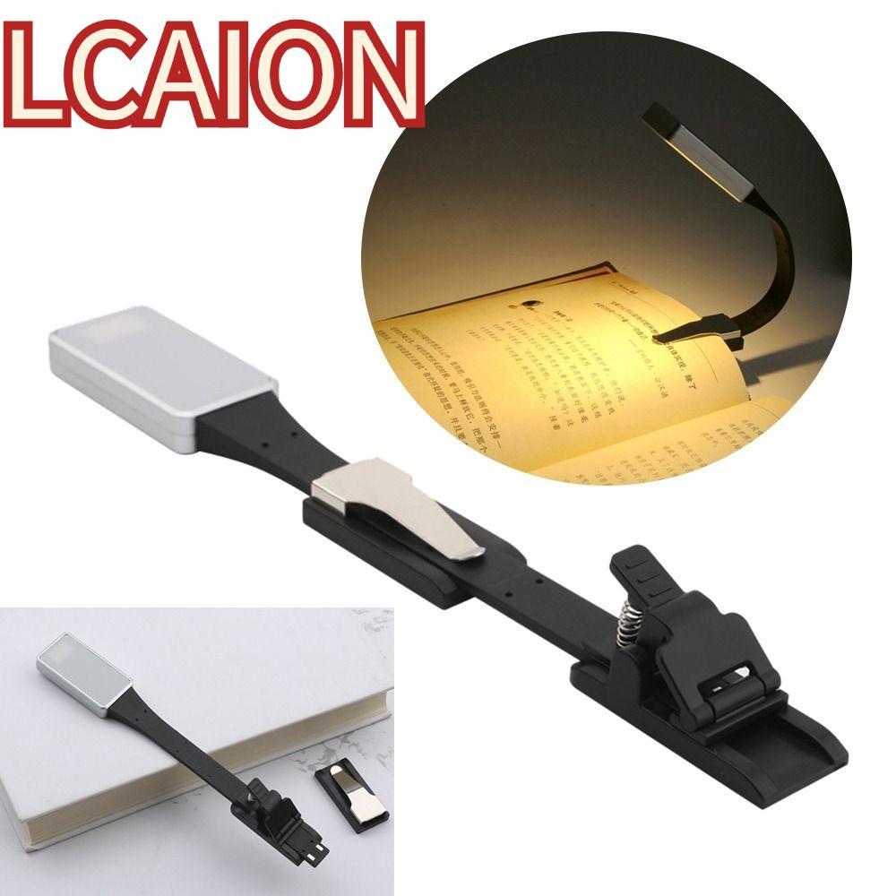 LCAION Reading Clip Light USB có thể sạc lại với kẹp linh hoạt có thể tháo rời Kindle eBook Readers 