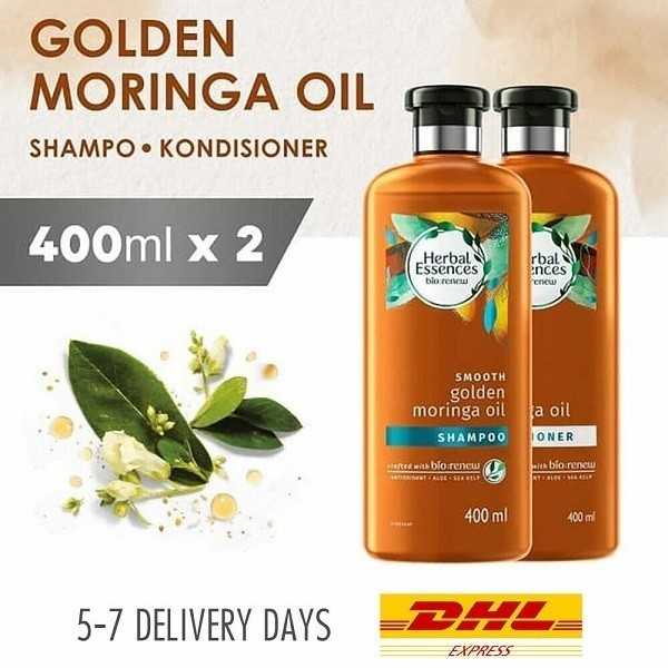 Dầu gội Herbal Essences Biorenew 400ml - Smooth Golden Moringa Oil (Mỹ)