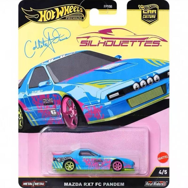 Hotwheels Hotwheels Văn Hóa Xe Hơi FPY86 Silhouette Bao Mazda RX7 Đế Sắt Cao Su Lốp Đồ Chơi Mô Hình 