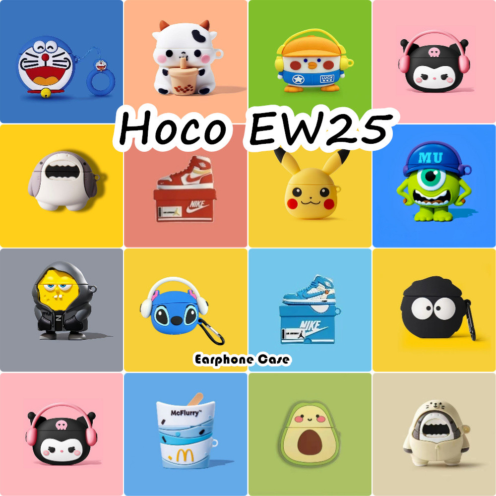 [Còn hàng] Dành cho vỏ Hoco EW25 Vỏ tai nghe silicon mềm hoạt hình mát mẻ NO.1