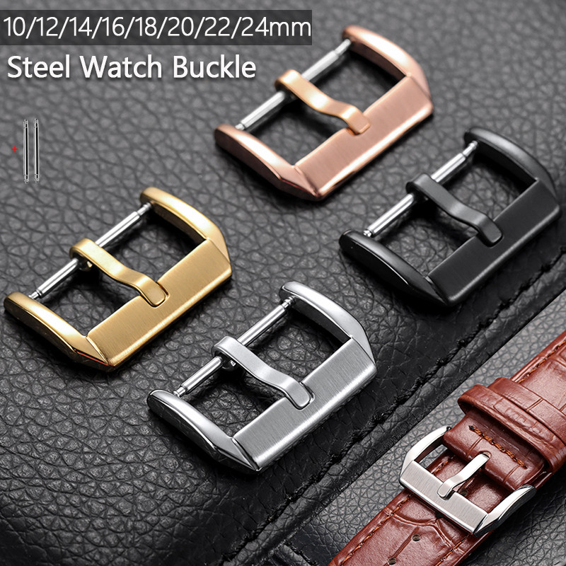10-24mm 304 Thép Không Gỉ Đồng Hồ Khóa Đa Năng Kim Loại Đồng Hồ Khóa Cho Da Dây Đeo Silicon Dây Đồng
