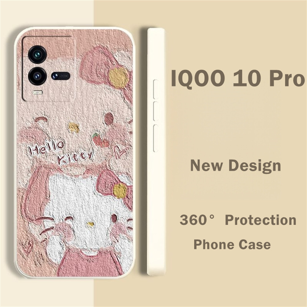 [Yoshida] Dành Cho IQOO 10 Pro Ốp Lưng Silicon Full Cover Vỏ Điện Thoại Họa Tiết Hoạt Hình Dễ Thương