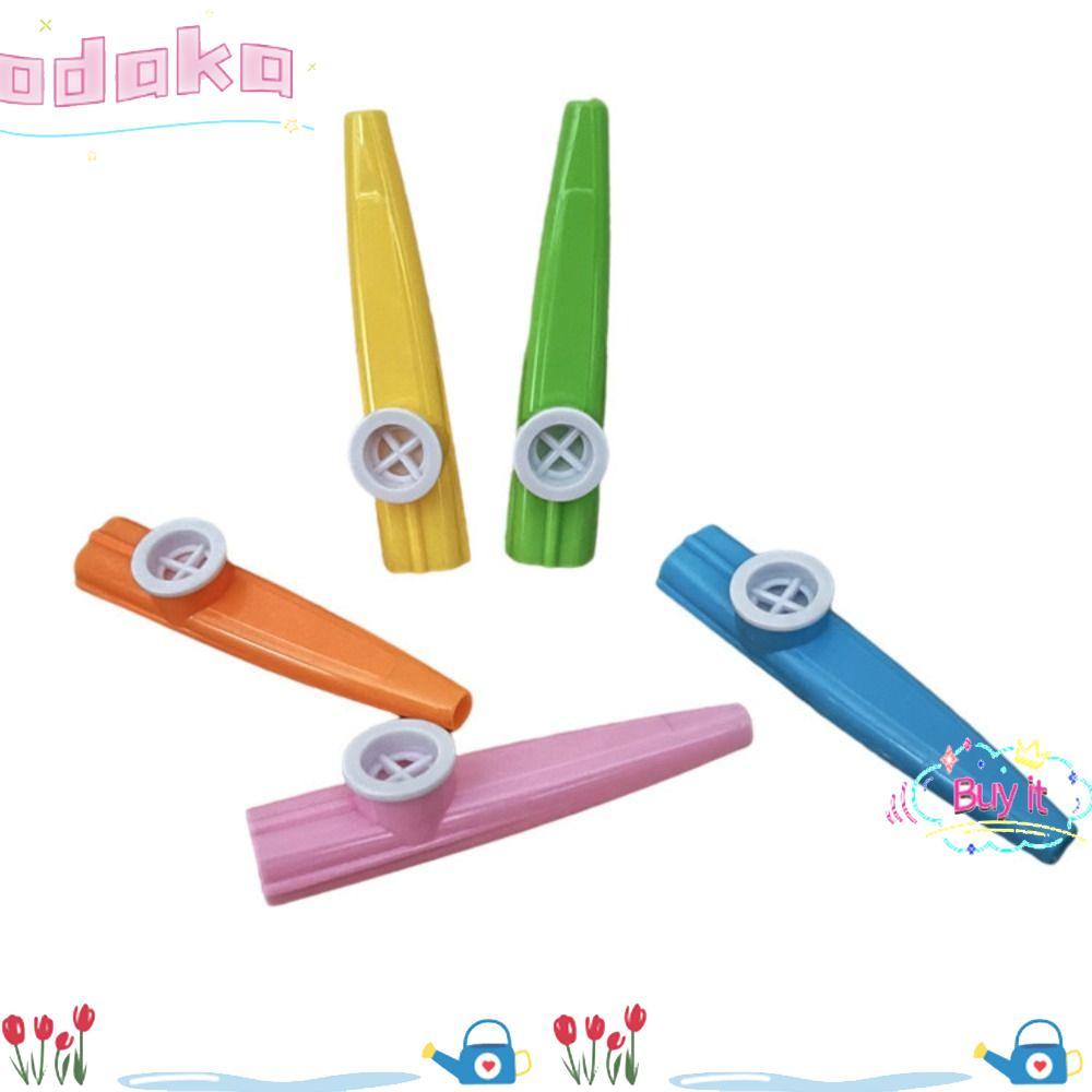 ODAKA Kazoo Sáo, 1 / 5 / 10 Chiếc Kazoo Vui Nhộn, Nhựa Chất Lượng Cao Joyful Kèm Nhạc Cụ Trẻ Em