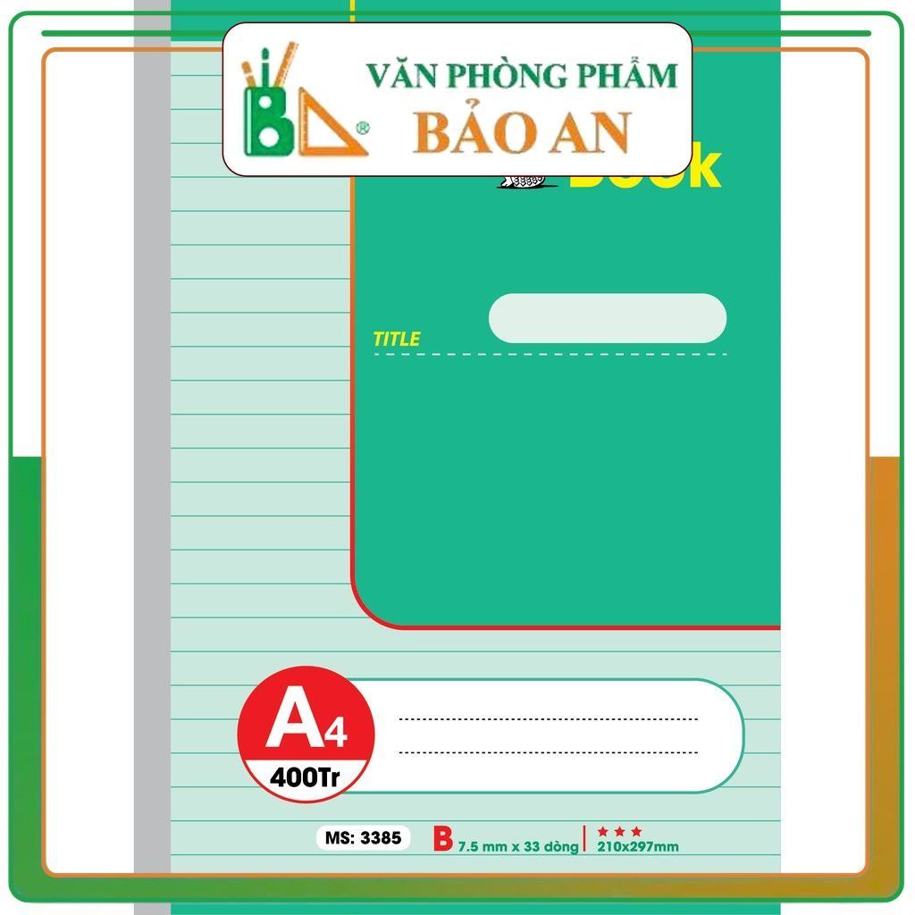 Hải Tiến Sổ may gáy A4 Sumo 400 trang