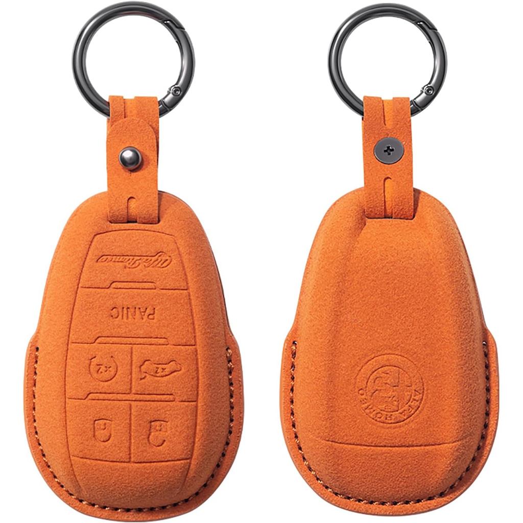 Dành Cho Alfa Romeo Smart Key Fob Case Protector Suade Alcantara Holder Case Case Case Cover cho Alf
