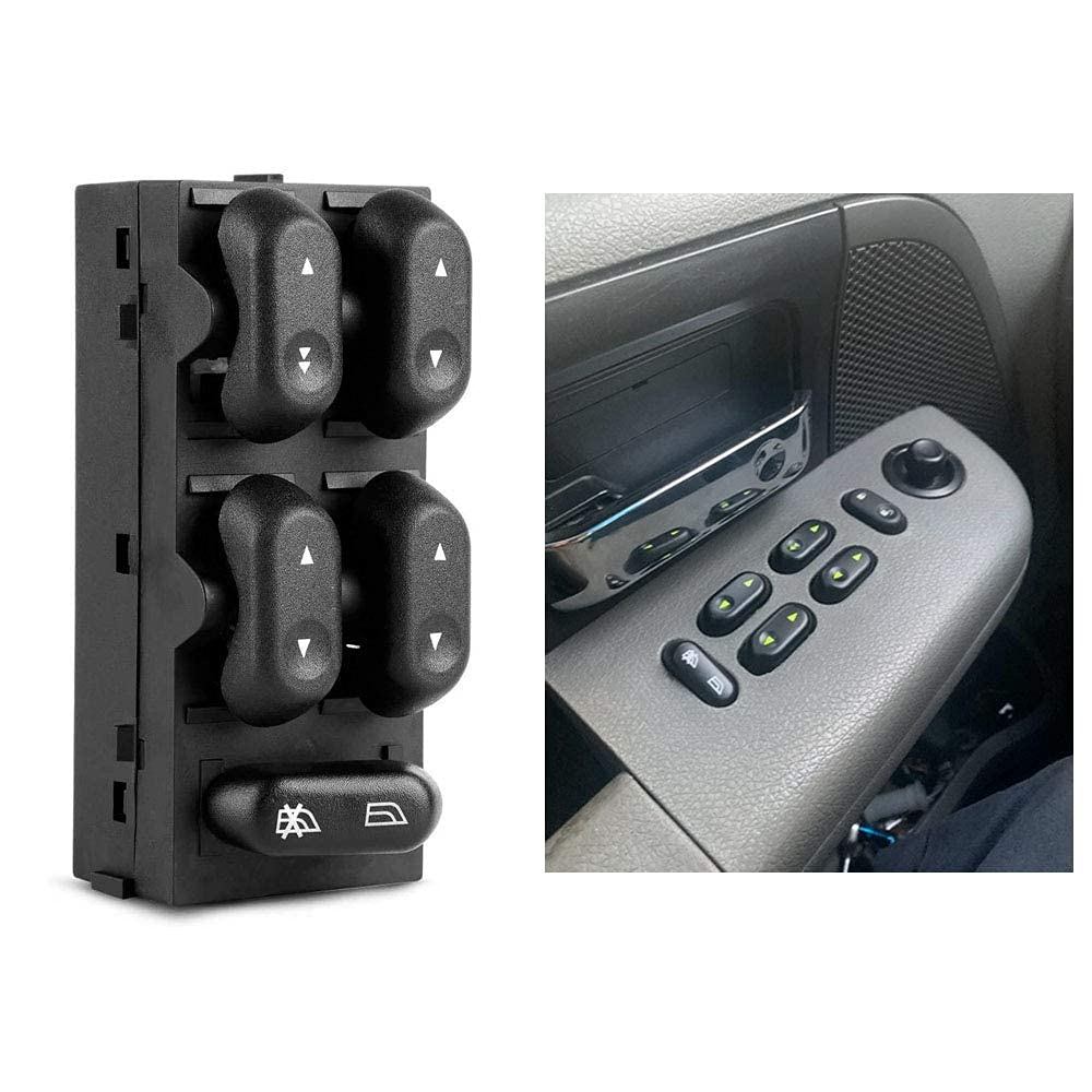 Driver Side Master Power Window Switch 5L1Z14529AA cho Ford F150 2004 2005 2006 2007 2008, cho Exped