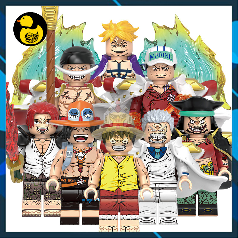 X0353 Mô Hình One Piece Manga Anime Đảo Hải Tặc Nhân Vật Luffy Râu Trắng Râu Đen Akainu Marco Shanks