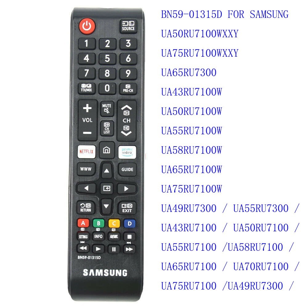 Điều khiển từ xa TV thông minh Samsung 4K BN59-01315D Tương thích với.. 32 inch 40 inch 43 inch 49 i