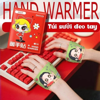 1 Đôi Đeo Tay Manyijia Tự Phát Nhiệt Giữ Ấm 4 Giờ Họa Tiết Dễ Thương Giữ Nhiệt Mùa Đông