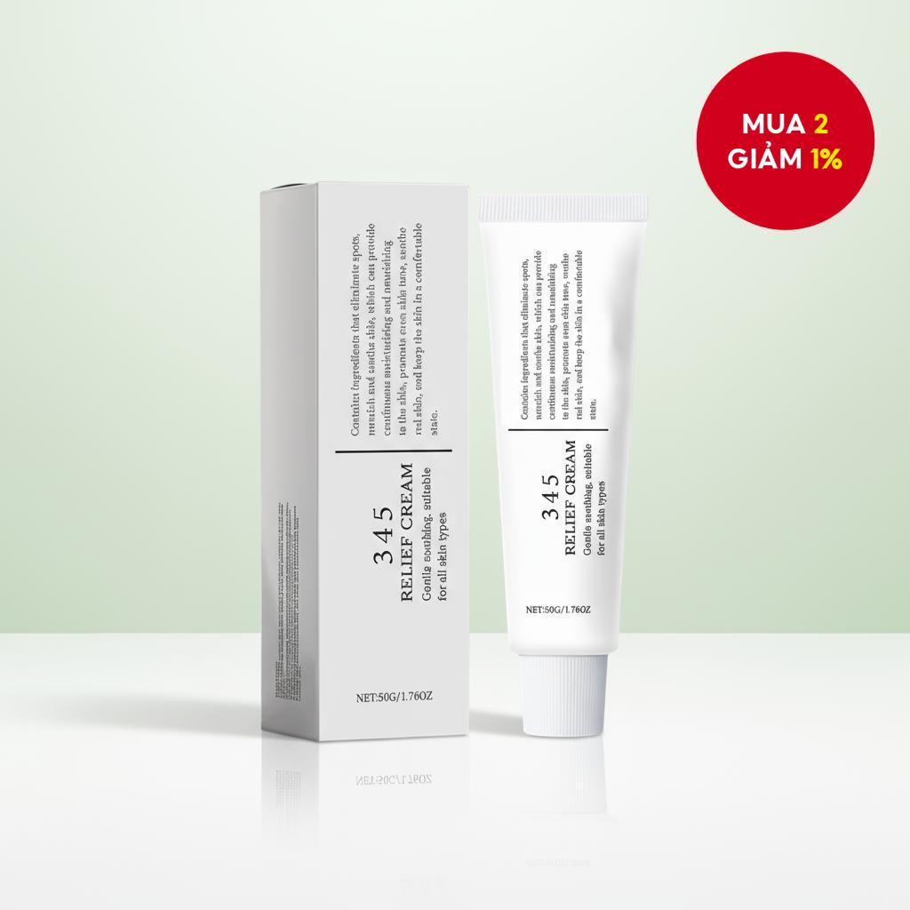 Kem dưỡng ẩm mặt 345 Relief Cream, Kem dưỡng da mặt, Dưỡng ẩm chống vàng da nhẹ nhàng