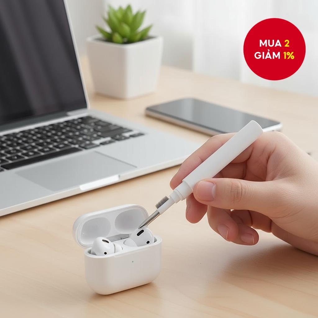   Bộ dụng cụ vệ sinh tai nghe Bluetooth bút cọ cho tai nghe tai nghe bàn phím AirPods Pro 3 2 1 