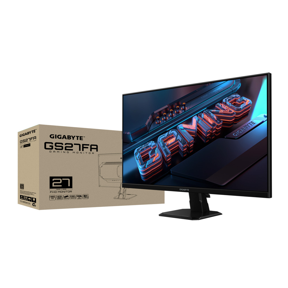Màn Hình Gaming Gigabyte GS27FA 27" SS IPS FHD 180Hz 1ms 110% sRGB 300nits | Mượt Game, Màu Đẹp | BigBuy360 - bigbuy360.vn