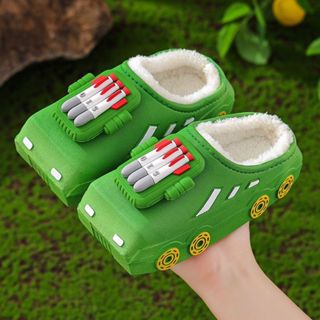 Trẻ Em Mùa Đông Dày Chống Trơn Trượt Ấm Áp Chống Thấm Nước Mùa Đông Nhà Gót Chân Dép Cotton Hoạt Hình Dễ Thương Chống Trơn Trượt Dép20251120