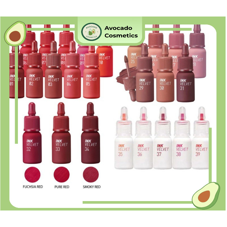 🥑 Son kem INK VELVET PERIPERA màu 22 - 23 - 24 - 25 - 26 - 27 - 28