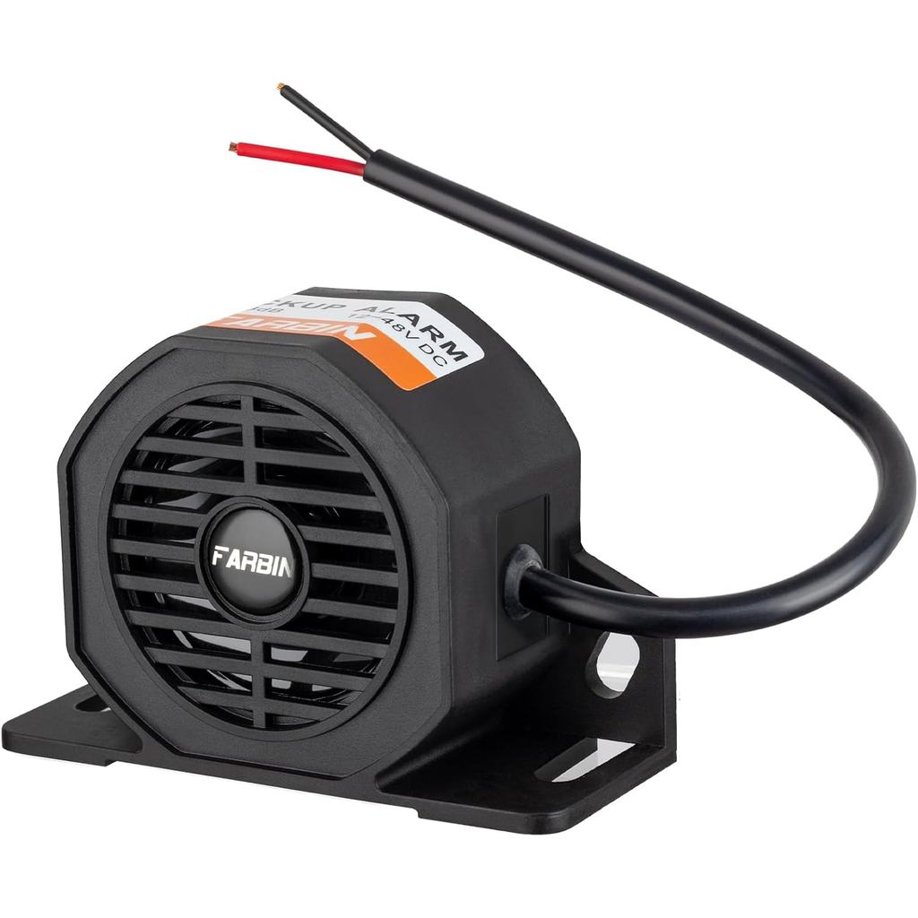 Báo động dự phòng xe tải FARBIN 110dB 12V-48V DC còi báo động lùi xe hơi Cảnh báo dự phòng hạng nặng