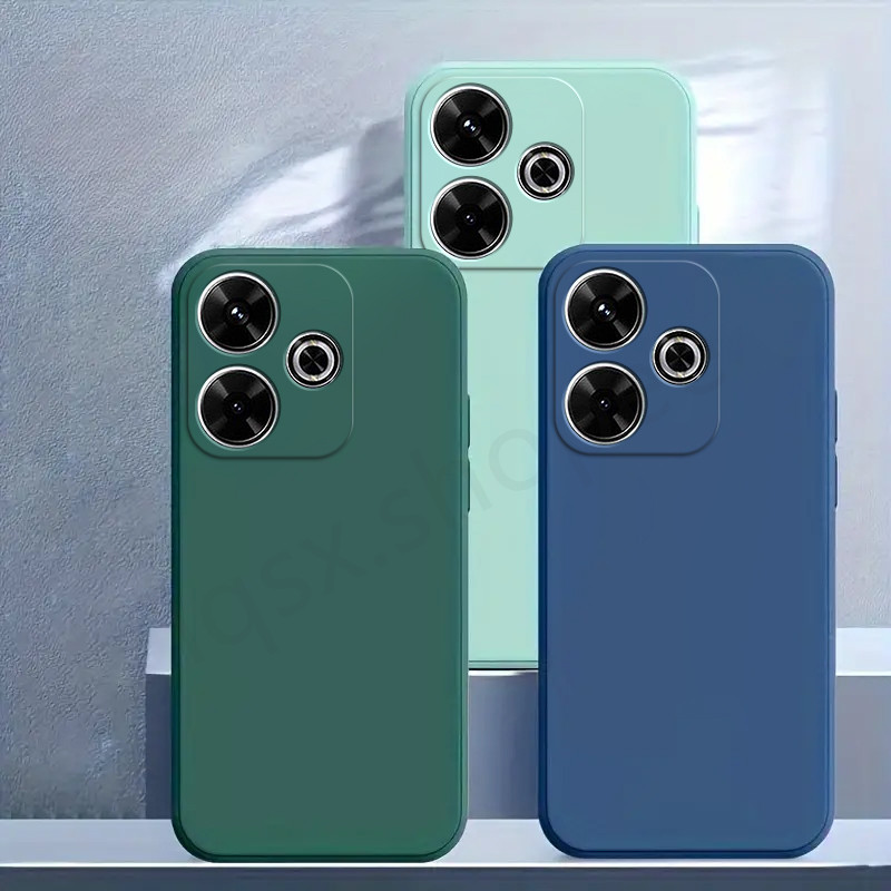 Ốp Lưng Cho Redmi 13, Redmi 13X, Poco M6 4G, Ốp Mềm, Ốp Lưng Đơn Giản, Ốp Lưng Màu Trơn