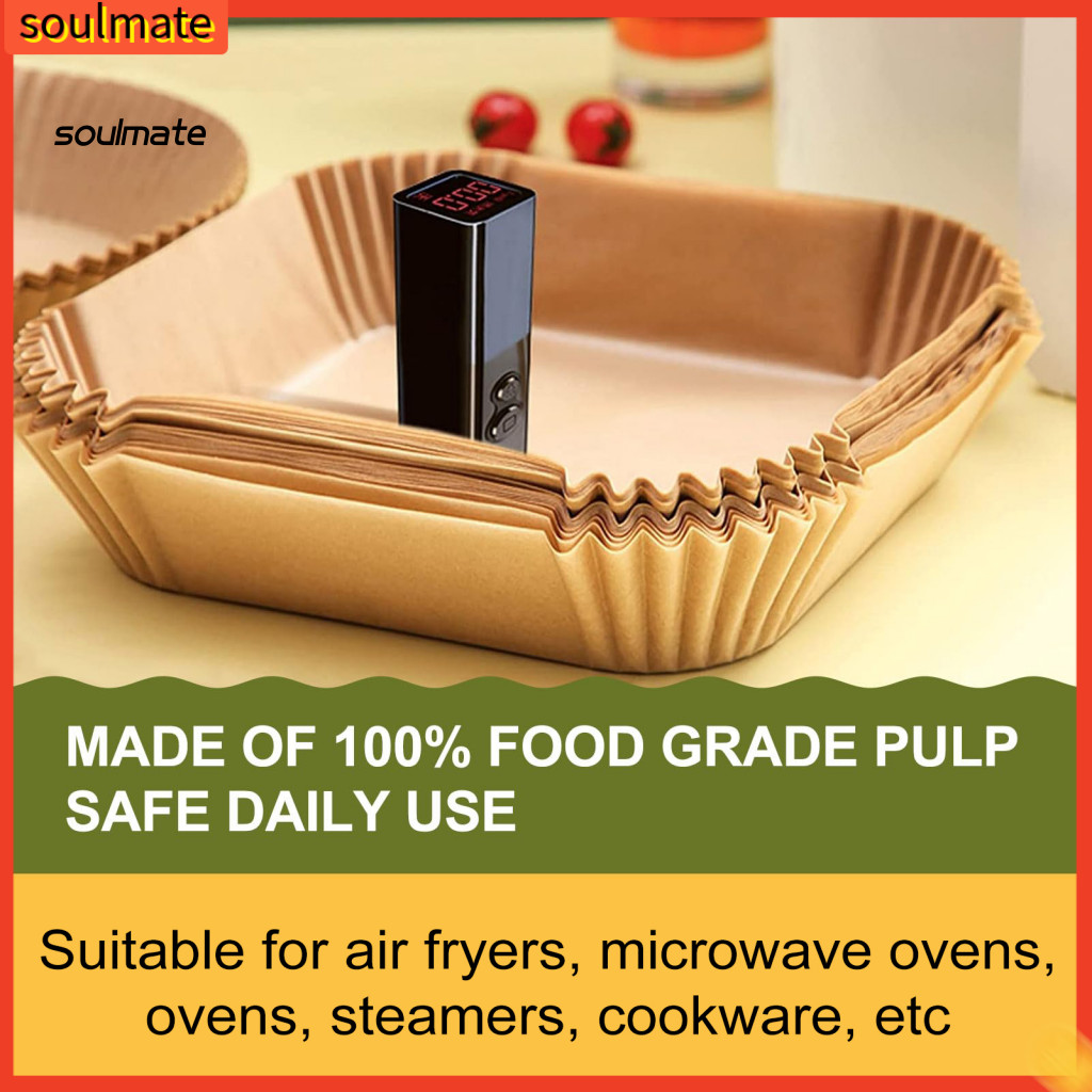 Linh hồn| Phụ kiện nồi chiên không khí Bpa-free Air Fryer Liners cho Ninja Air Fryer 200 chiếc Ninja