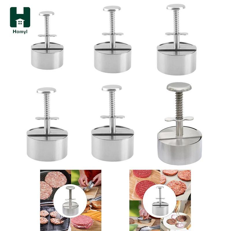 Homyl Burger Press Burger Patty Press Thép không gỉ Thịt bò Phô mai Burger Maker Chuyên nghiệp Burge