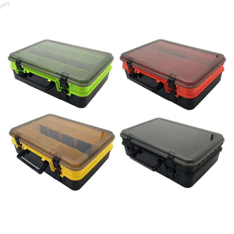 CUY Fishing Hook Organizers Clear Adjusted Dividers Terminals Tackle Case