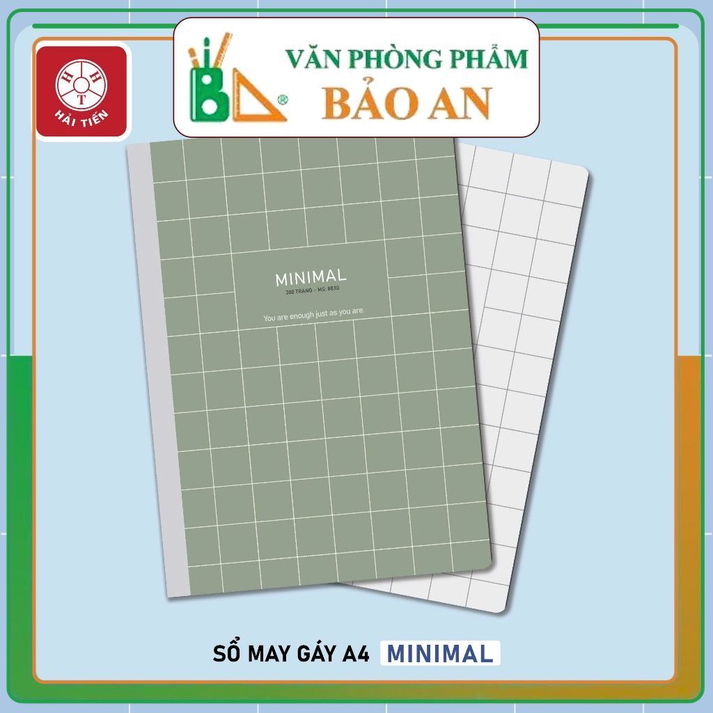 Bảo An - Hải Tiến Sổ may gáy bìa bồi cao cấp - Minimal (A4, A5, A6)