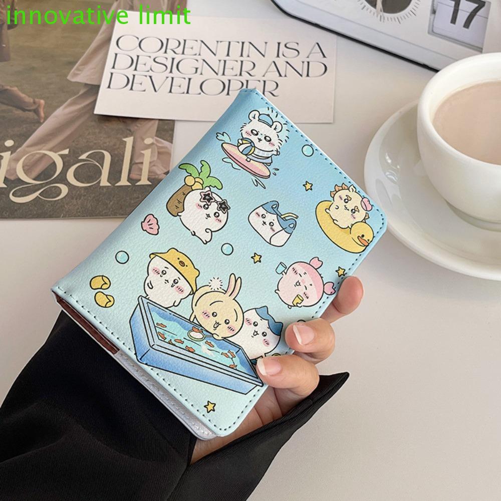 Vỏ hộ chiếu DYRUIZA Chiikawa, Giá đỡ hộ chiếu Momonga Shiisaa Hachiware, Hộp đựng thẻ nhẹ Máy bay Ch