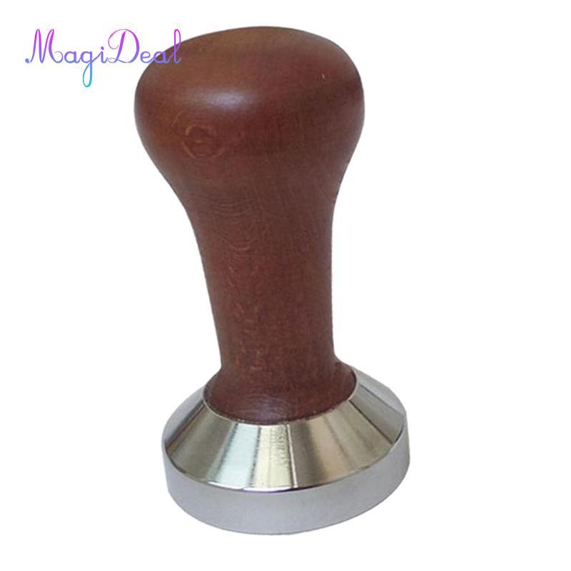 MagiDeal 49mm Thép không gỉ Cà phê Bean Tamper Press Máy pha cà phê Máy xay Đế phẳng
