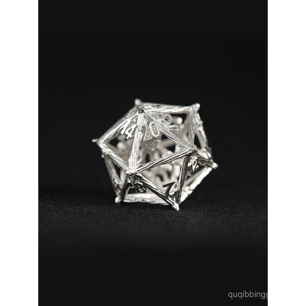 Metal Secret Silver Dragon Skeleton Hollow COC Running Team Board Game dnd Dice