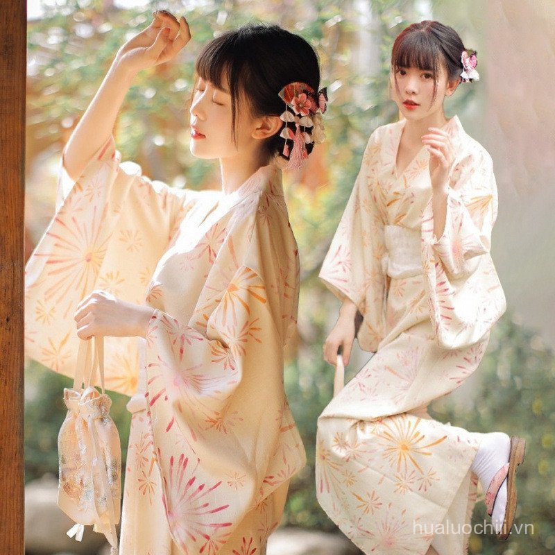 New Bathrobe Kimono Japanese Traditional Improved Japanese Style Photo Shooting Dress