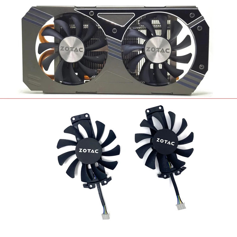 Quạt Làm Mát 75MM 4PIN GA81S2U DC 12V 0.38A GTX950 960 GPU FAN Cho Zotac GTX 950 960 GTX 1060 ddr5 c