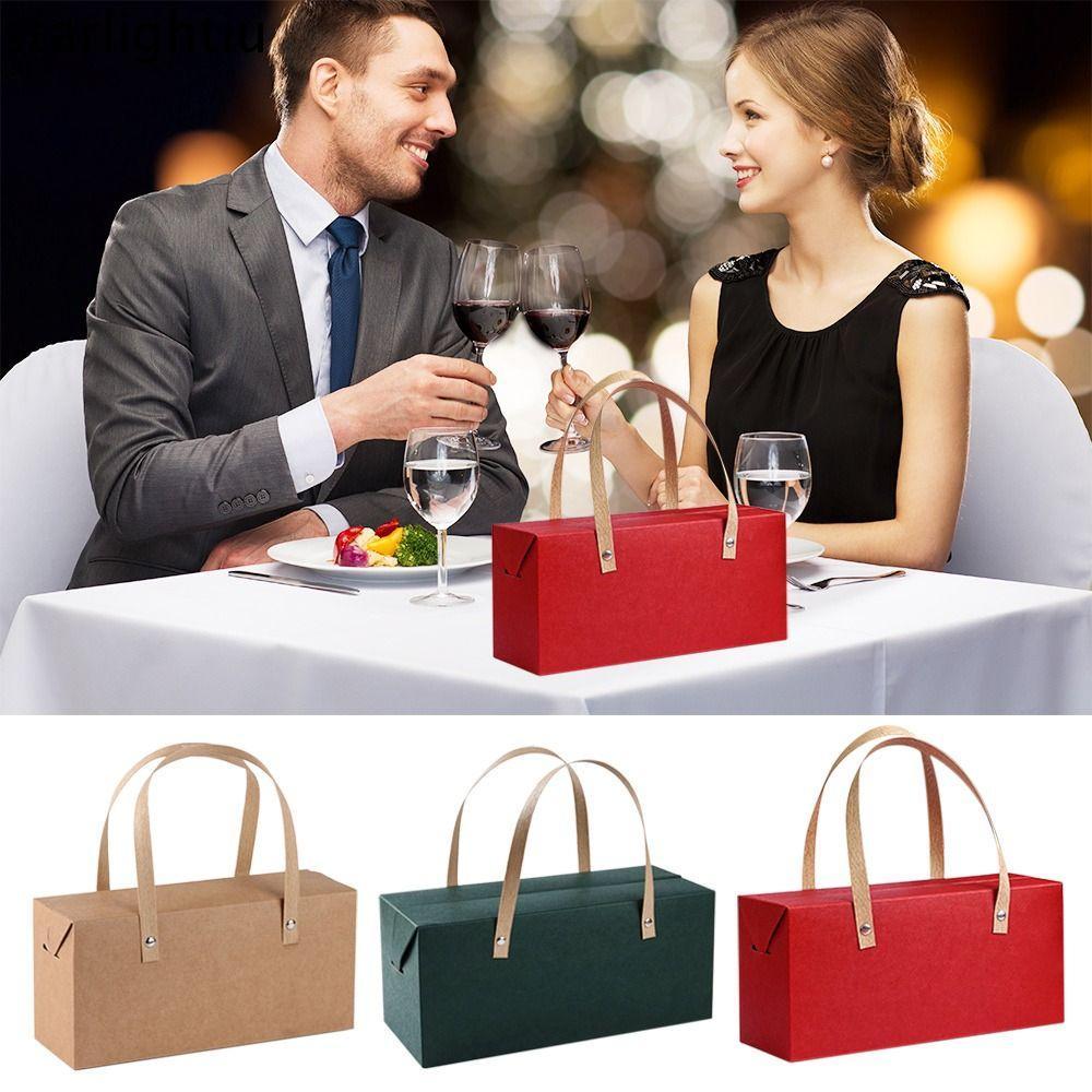 ONES Hộp Kẹo Giấy Kraft, Túi Tay Cầm Bán Lẻ Túi Đảng Túi Giấy Kraft Túi Mua Sắm, Có Tay Cầm Giấy Gói