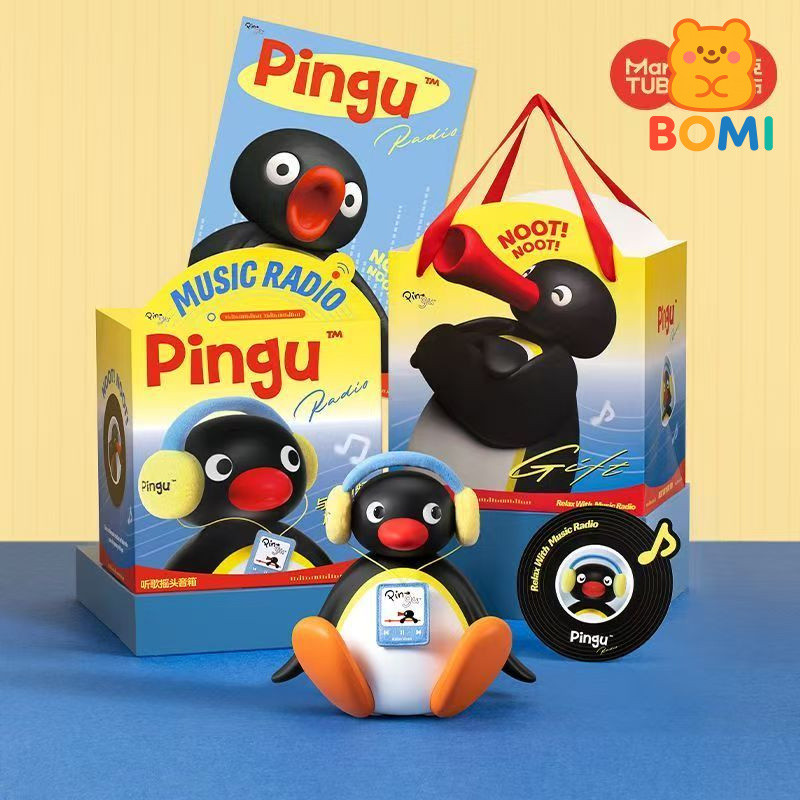 Hàng sẵn có Mark Tabric Pingu Penguin Loa Bluetooth Âm thanh Giáng sinh Quà tặng sinh nhật cho bé gá