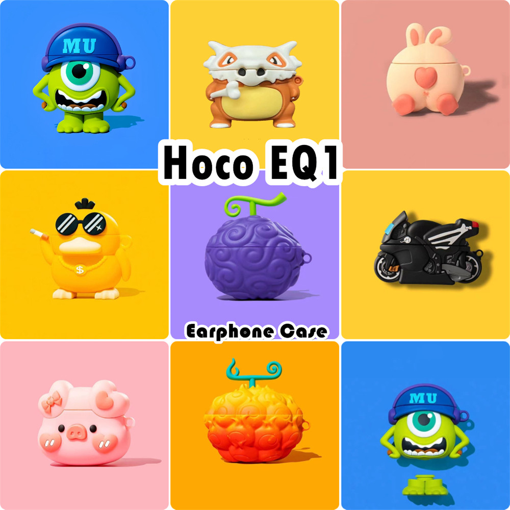[Cửa hàng chính hãng] Dành cho Ốp lưng Hoco EQ1 Vỏ tai nghe silicon mềm Tạo kiểu hoạt hình mát mẻ NO