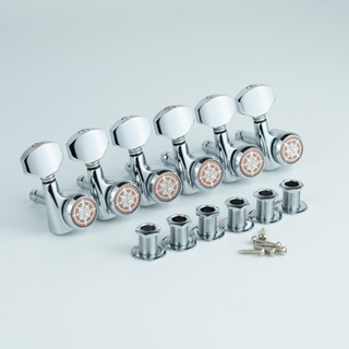  GUYKER Chrome Guitar Khóa Chỉnh Đàn Guitar Điện Đầu Máy Đàn Guitar 1: 18 Chỉnh Khóa Dây Chỉnh Chốt Cho Đàn Guitar ST TL Kim Loại Hợp Âm Khóa coverGuitar Phụ Kiện 501D7 