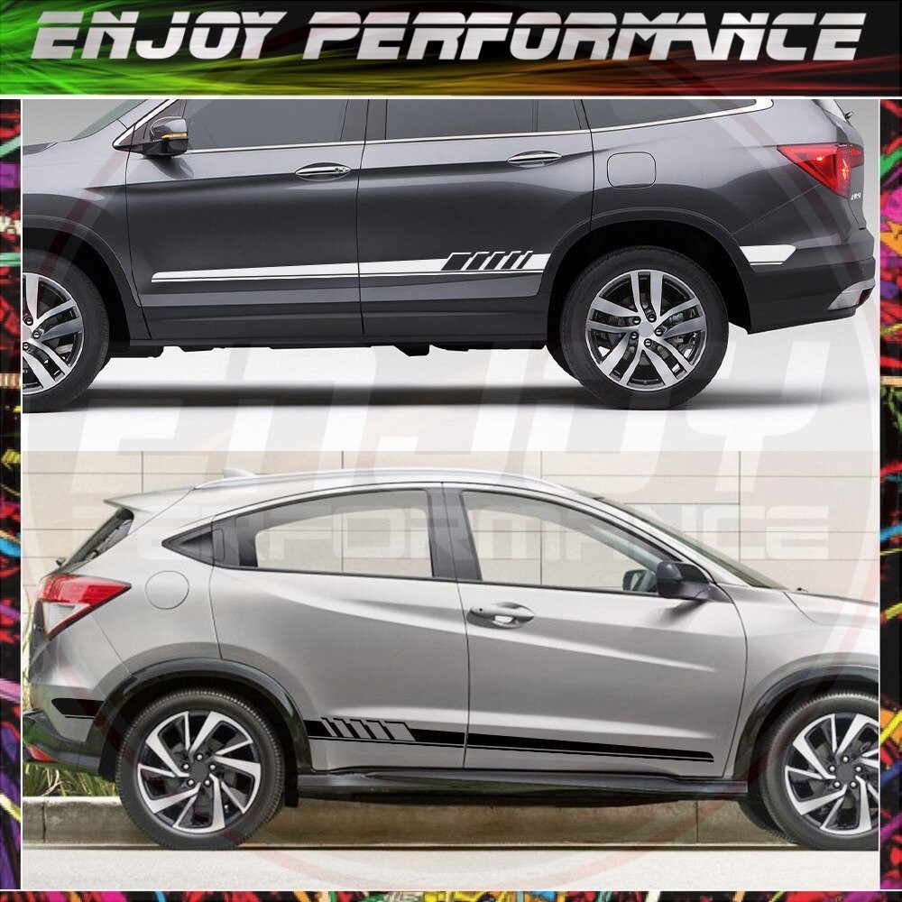 2 Chiếc Xe Dài Bên Dán Dành Cho Xe Honda City CRV HRV Legend Jazz RR VTi Civic Auto Vinyl Film Đề Ca