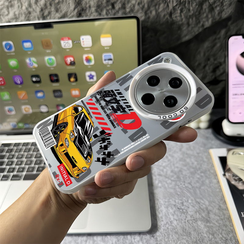 Ốp điện thoại thời trang INITIAL D Car Micro Matte cho Oppo Find X9 Pro X8 Ultra X8 Pro X8S + Vỏ Opp