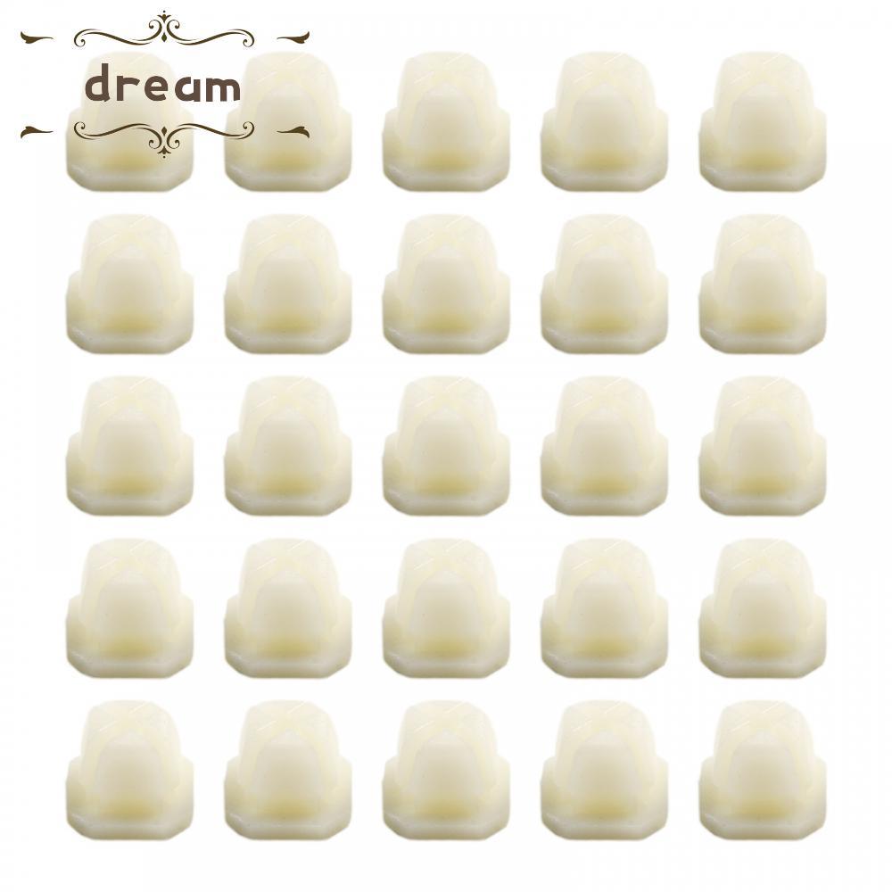 [dreamlife]25 Pack of Headlight Bezel Grill Nut Premium Nylon Material Fits #8 or #10 Screw