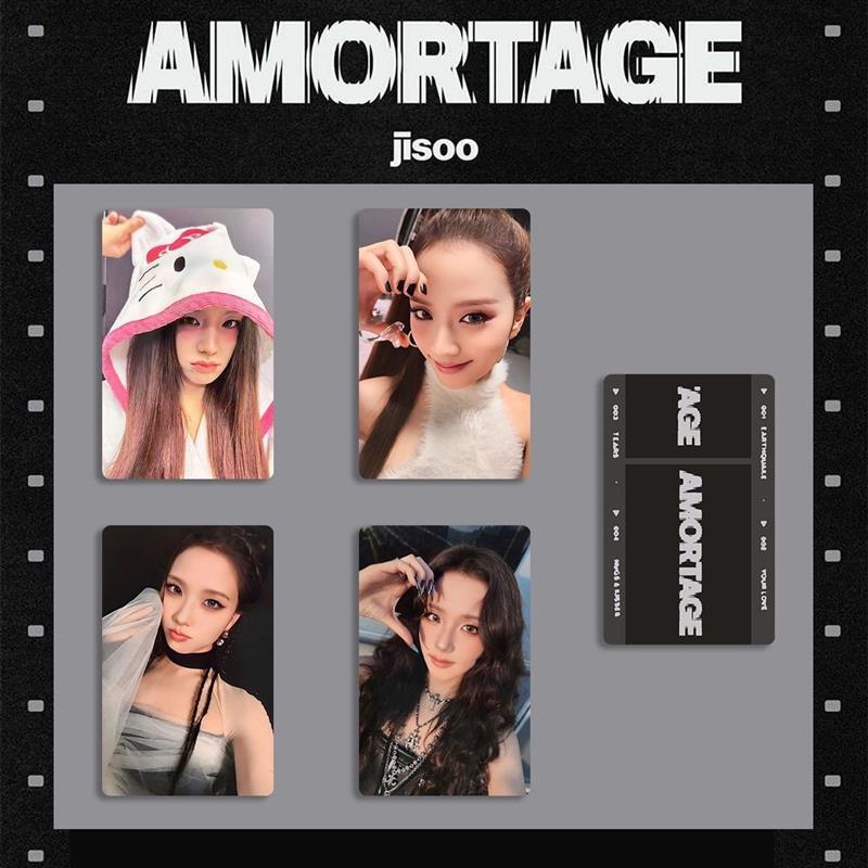 Blackpink Kim Ji-soo Album mới đơn Photocard JISOO CHULO2 Hàng hóa AMORTAGE Polaroid Blackpink Kim J