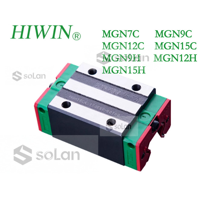 HIWIN MGN7C, MGN9C, MGN12C, MGN15C, MGN9H, MGN12H, MGN15H Thanh trượt đường ray dẫn hướng thẳng Mini