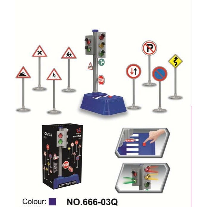 TOYSTAR - 666-03Q Mô hình Đèn giao thông thành phố (lớn)