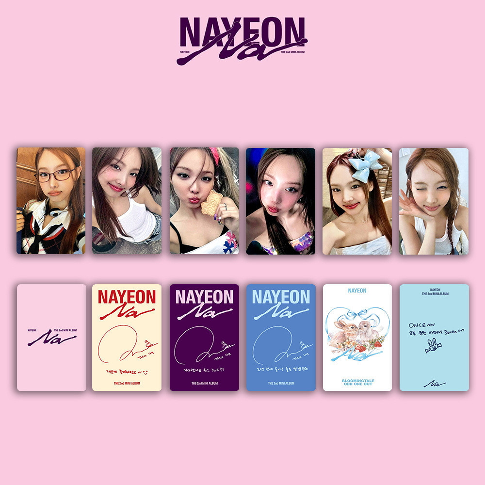 NAYEON Hàng Hóa Photocard ABCD Lin NAYEON SOLO Album NA Thẻ Ngẫu Nhiên Hai Lần Thẻ Mặt #FUY521O#