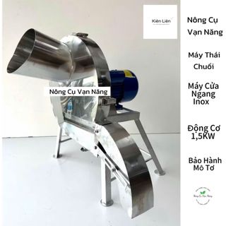 [TẶNG 1 DAO]Máy Cắt Chuối INOX Cửa Ngang |Động Cơ 1.5KW Thái Cây Chuối Siêu Mịn Thái Nguyên Cây Băm Cỏ Voi Siêu Tiện Lợi
